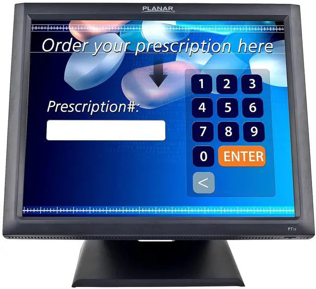 Alt view image 16 of 20 - PLANAR PT1945R (997-5971-01) Black 19" USB 5-wire Resistive Touchscreen Monitor 200 cd/m2 1000:1 Built-in Speakers