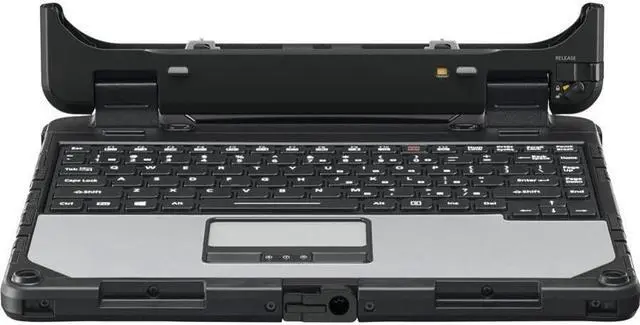 Alt view image 3 of 3 - Panasonic Premium Keyboard - 87 Key - English (US) - Notebook, Tablet, Vehicle Dock, Docking Station - TouchPad - PC - Black, Silver