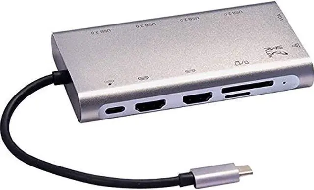 Alt view image 15 of 19 - SMK-LINK VP6950 USB C 100W Mini Docking Statio