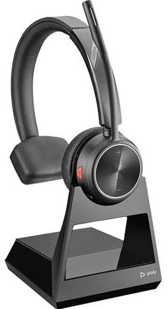 Alt view image 7 of 7 - Poly Savi 7210 Office Headset - Mono - Wireless - DECT 6.0 - 393.7 ft - On-ear - Monaural - Ear-cup - Noise Cancelling, Omni-directional Microphone - Noise Canceling - Black