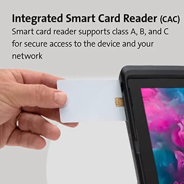 Alt view image 8 of 11 - Kensington Black BlackBelt Rugged Case with Integrated Smart Card Reader (CAC) for Surface Pro 8 Model K97620WW