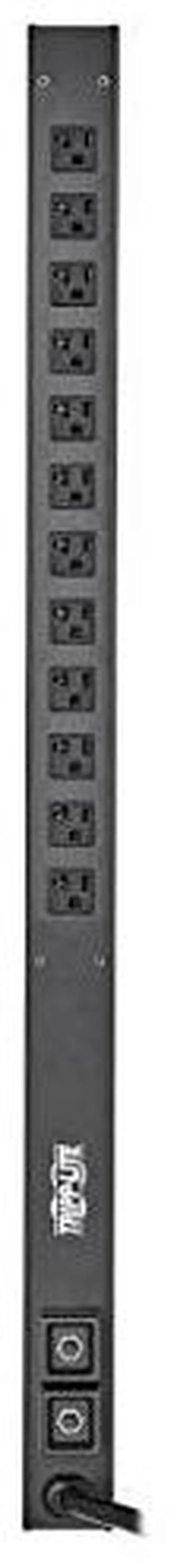 Alt view image 10 of 15 - Tripp Lite PDUV20-60 28-Outlet PDU - Basic - NEMA 5-20P, NEMA L5-20P - 28 x NEMA 5-15/20R - 120 V AC - 0U - Vertical - Rack-mountable
