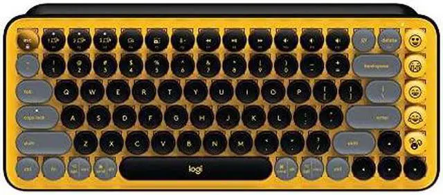 Alt view image 13 of 18 - Logitech POP Keys Mechanical Wireless Keyboard with Customizable Emoji , Durable Compact Design, Bluetooth or USB Connectivity, Multi-Device, OS Compatible - Daydream Mint