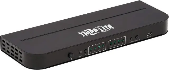Alt view image 10 of 14 - Tripp Lite B118-2X4-4K-A 2x4 HDMI Matrix Switch/Splitter