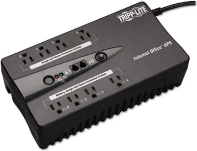 Alt view image 14 of 15 - Tripp Lite Ups 550Va 300W Desktop Battery Back Up Compact 120V Usb Rj11 Pc 50/60Hz