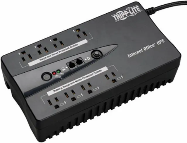 Alt view image 13 of 15 - Tripp Lite Ups 550Va 300W Desktop Battery Back Up Compact 120V Usb Rj11 Pc 50/60Hz
