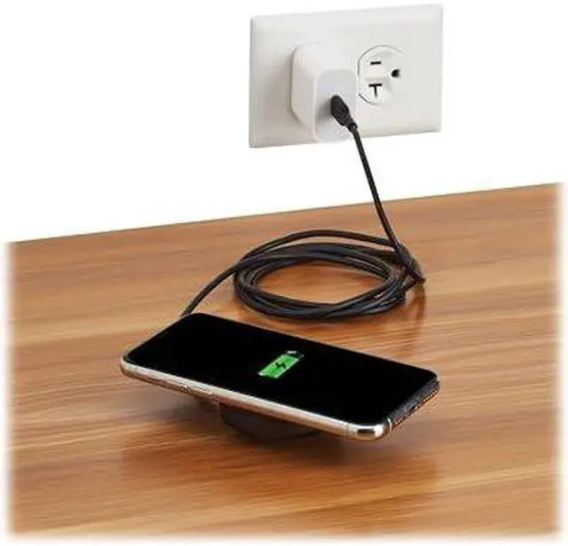 Alt view image 4 of 7 - Eaton Tripp Lite Series 20W Wireless Charger Stand White U280MS2N1WH
