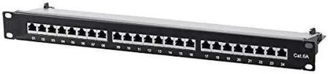 Alt view image 9 of 14 - Monoprice Cat6A 1U Patch Panel - 19in, Shielded, 24 RJ45 Ports Dual IDC, For Use With 22-26AWG Stranded And Solid Wire - Entegrade Series