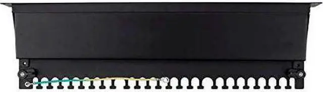 Alt view image 13 of 14 - Monoprice Cat6A 1U Patch Panel - 19in, Shielded, 24 RJ45 Ports Dual IDC, For Use With 22-26AWG Stranded And Solid Wire - Entegrade Series