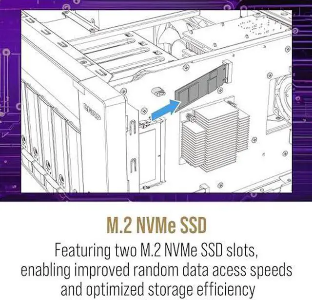 Alt view image 14 of 15 - QNAP DESKTOP 8-BAY NAS/ISCSI IP-SAN, AMD RYZEN V1000 SERIES V1500B 4C/8T 2.2 GHZ