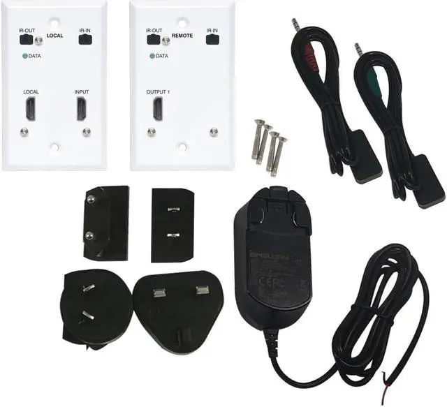 Alt view image 11 of 12 - Tripp Lite HDMI Over Cat6 Extender Kit Wallplate Transmitter Receiver B127A1A1