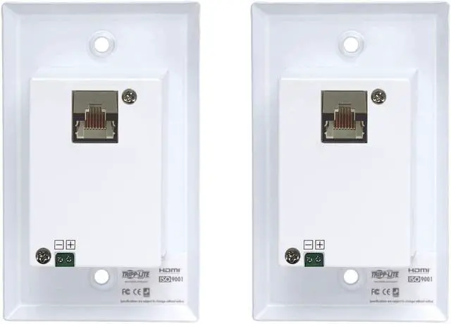 Alt view image 12 of 12 - Tripp Lite HDMI Over Cat6 Extender Kit Wallplate Transmitter Receiver B127A1A1