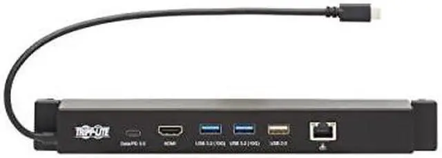 Alt view image 9 of 15 - Tripp Lite HDMI USB-A 3.2 100W PD Charging Docking Station Black U442DOCK14MS