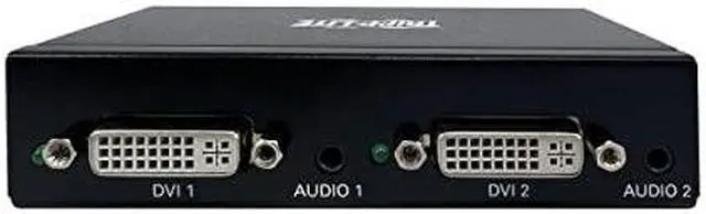 Alt view image 2 of 5 - Tripp Lite 2-Port DVI Splitter, 1080p @ 60Hz Quality, 1 DVI-D to 2 DVI-D Displays, International Plug Adapters for North America EU UK & Australia, TAA Compliant, 1-Year Warranty (B116-002A-INT)