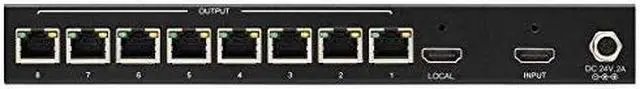 Alt view image 12 of 19 - Tripp Lite 8 Port 4K 60Hz HDMI Over Cat6 Extender Splitter Transmitter B127008H