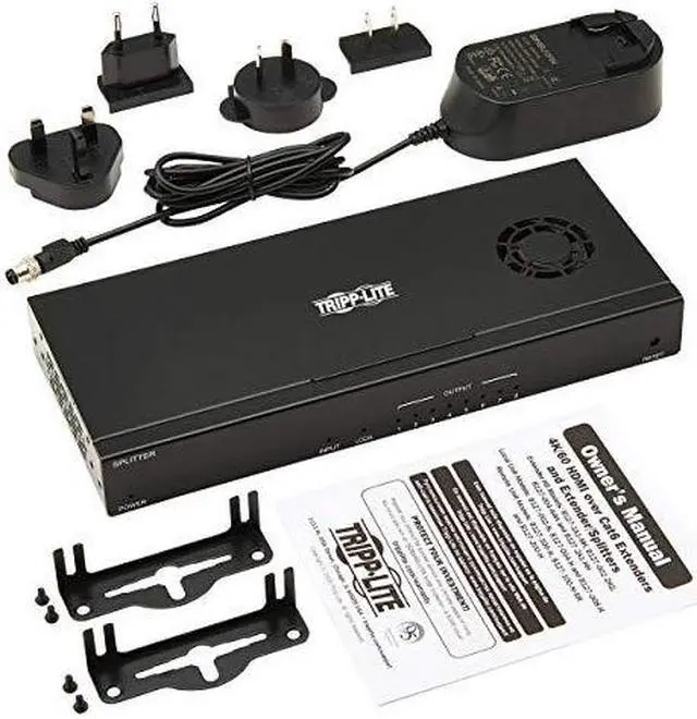 Alt view image 16 of 19 - Tripp Lite 8 Port 4K 60Hz HDMI Over Cat6 Extender Splitter Transmitter B127008H
