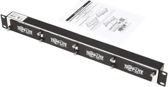 Alt view image 7 of 7 - Tripp Lite High-Density Copper/Fiber Enclosure Mini Panel 1U 4-Cassette Capacity