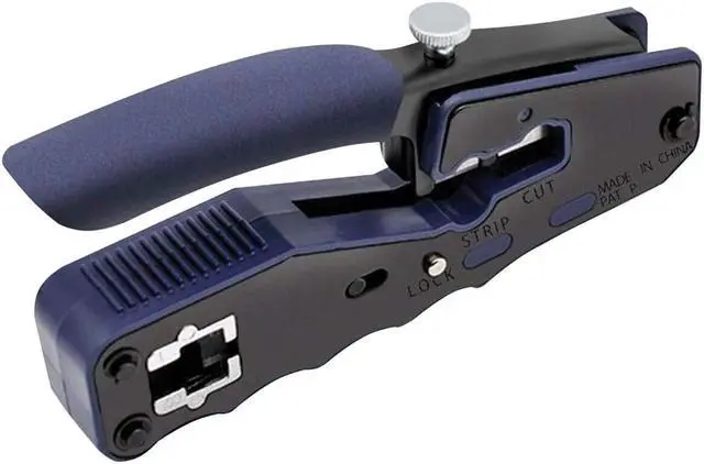 Alt view image 15 of 20 - Tripp Lite by Eaton Crimping Tool w/ Cable Stripper for Pass-Through RJ45 Plugs