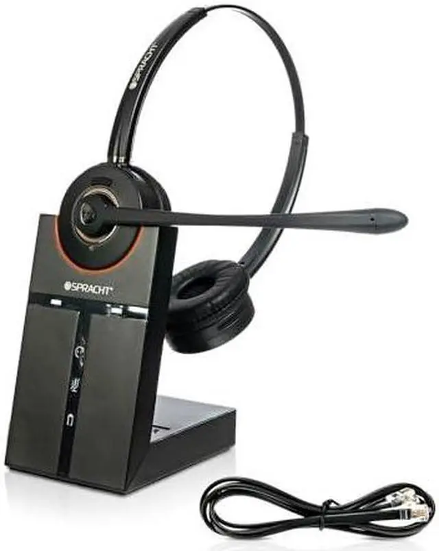 Alt view image 19 of 20 - ZuM Maestro DECT 6.0 Wireless Headset for Deskphone.  Comes with Base Station, Noise Canceling Mic, and has up to 350 feet of Wireless Freedom.