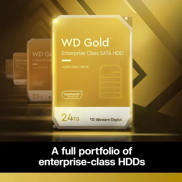 Alt view image 4 of 9 - Western Digital 20TB WD Gold Enterprise Class SATA Internal Hard Drive HDD - 7200 RPM, SATA 6 Gb/s, 512 MB Cache, 3.5" - WD202KRYZ