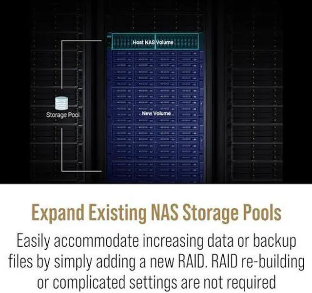 Alt view image 3 of 6 - QNAP TL-R2400PES-RP-US 24 Bay 4U PCIe Interface 24-Bay JBOD, Supporting SATA Drives, for petabyte-Scale Expansion Designed specifically NAS (Diskless)