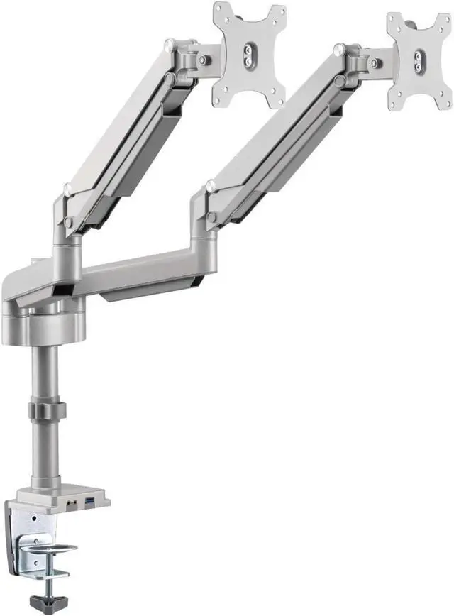 Alt view image 15 of 18 - Tripp Lite Flex-Arm DDR1732DAL Desk Mount for Monitor, HDTV, Workstation, TV, Flat Panel Display - Silver - 2 Display(s) Supported32" Screen Support - 19.84 lb Load Capacity - 75 x 75, 100 x 100