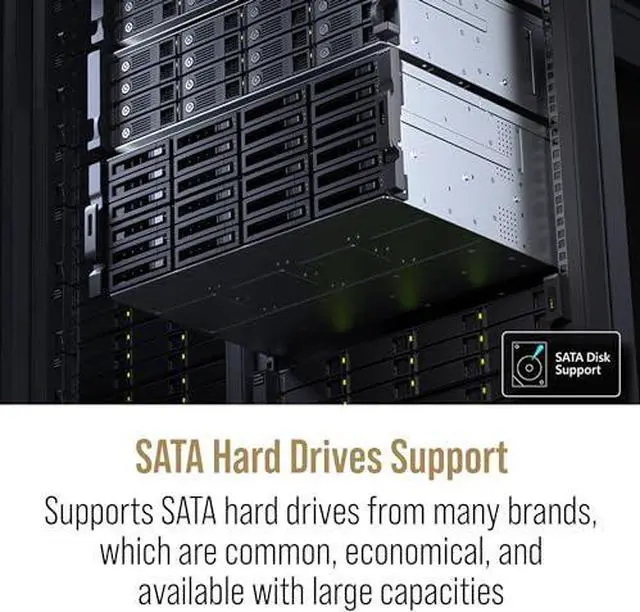 Alt view image 6 of 6 - QNAP TL-R2400PES-RP-US 24 Bay 4U PCIe Interface 24-Bay JBOD, Supporting SATA Drives, for petabyte-Scale Expansion Designed specifically NAS (Diskless)