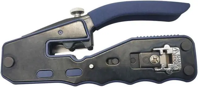 Alt view image 19 of 20 - Tripp Lite by Eaton Crimping Tool w/ Cable Stripper for Pass-Through RJ45 Plugs