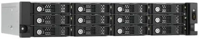 Alt view image 3 of 5 - QNAP TL-R1200PES-RP-US 12 Bay 2U Short Depth rackmount PCIe Interface SATA JBOD for petabyte-Scale Expansion (Diskless)
