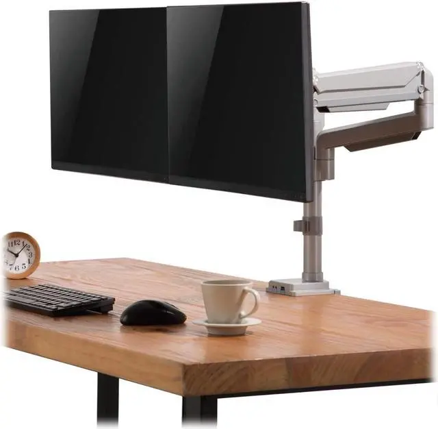 Alt view image 16 of 18 - Tripp Lite Flex-Arm DDR1732DAL Desk Mount for Monitor, HDTV, Workstation, TV, Flat Panel Display - Silver - 2 Display(s) Supported32" Screen Support - 19.84 lb Load Capacity - 75 x 75, 100 x 100