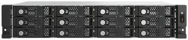 Main image of QNAP TL-R1200PES-RP-US 12 Bay 2U Short Depth rackmount PCIe Interface SATA JBOD for petabyte-Scale Expansion (Diskless)