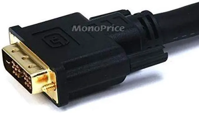 Alt view image 14 of 18 - Monoprice 50ft 22AWG CL2 Standard HDMI to DVI Adapter Cable - Black