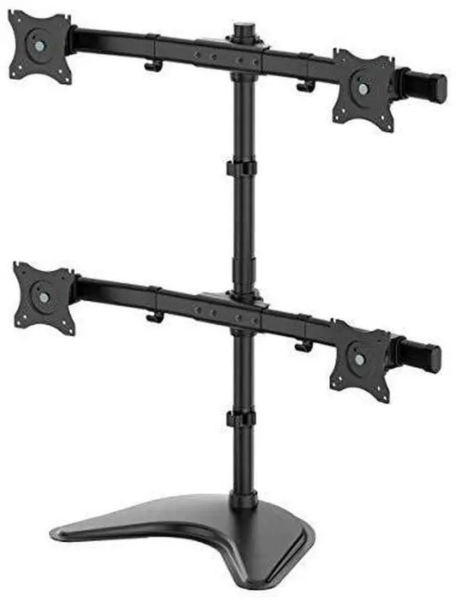 Alt view image 17 of 18 - Tripp Lite Quad Desktop Monitor Stand for 13" to 27" Displays DDR1327MQ