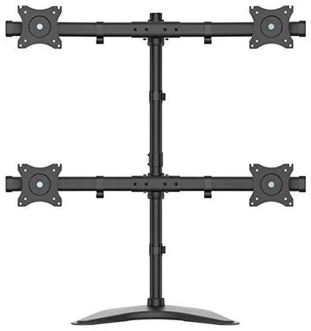 Alt view image 16 of 18 - Tripp Lite Quad Desktop Monitor Stand for 13" to 27" Displays DDR1327MQ