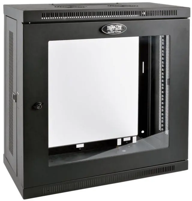 Alt view image 9 of 10 - Tripp Lite 12U Wall-Mount Rack Enclosure Server Cabinet with Clear Acrylic Window, Low-Profile Patch-Depth (SRW12U13G)