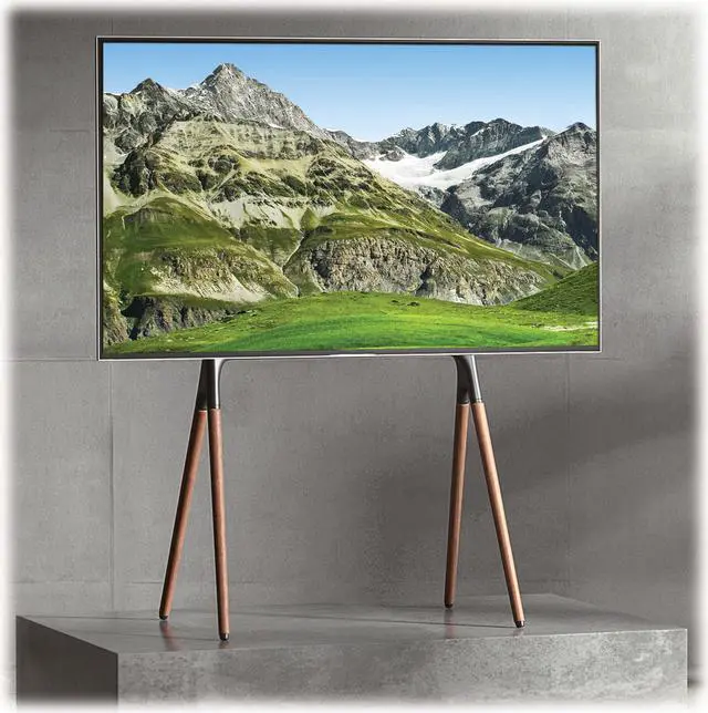Alt view image 13 of 13 - Portable TV Monitor Stand for 49-70in Flat or Curved Displays