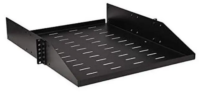 Alt view image 4 of 10 - Tripp Lite 2U SmartRack Universal-Mount Steel Vented Rack Shelf SRSHELF2PUNIV