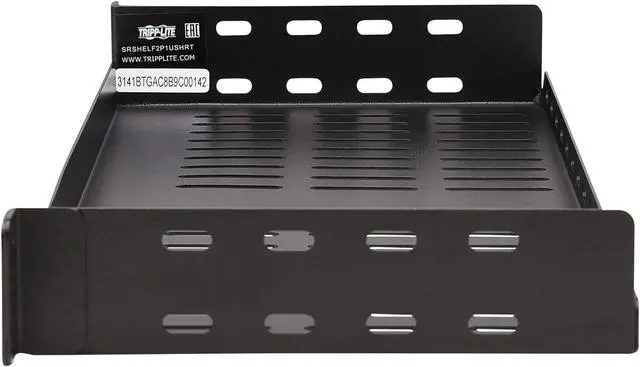 Alt view image 8 of 10 - Tripp Lite 1U SmartRack Cantilever Fixed Steel Vented Rack Shelf SRSHELF2P1USHRT