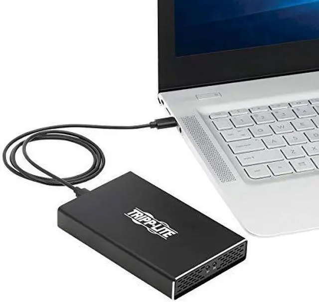 Alt view image 17 of 19 - Tripp Lite USB-C to Dual M.2 SATA SSD/HDD Enclosure Adapter - USB 3.1 Gen 2 (10 Gbps), Thunderbolt 3, UASP, RAID (U457-2M2-SATAG2)