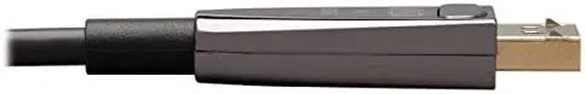 Alt view image 4 of 9 - Tripp Lite DisplayPort Fiber Active Optical Cable AOC 8K 60Hz CL3 M/M 20M (P580F3-20M-8K6)