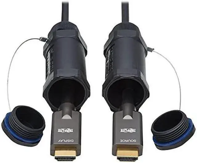 Main image of Tripp Lite HDMI Fiber Active Optical Cable Armored Hooded 4K 60Hz M/M 70M (P568FA-70M-WR)