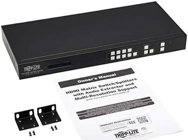Alt view image 14 of 19 - Tripp Lite 4x4 4K 60Hz HDR HDMI Matrix Switch / Splitter B3024HX4H4K