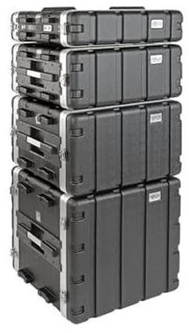 Alt view image 9 of 12 - Tripp Lite 2U ABS Server Rack Equipment Shipping Case (SRCASE2U)