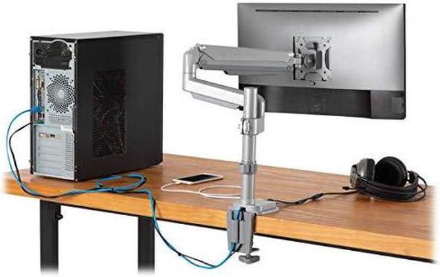 Alt view image 10 of 15 - Tripp Lite Single-Display Flex-Arm Desktop Clamp for 13" to 34" Displays - USB and Audio Ports, Aluminum, DDR1732SAL
