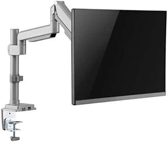 Alt view image 11 of 15 - Tripp Lite Single-Display Flex-Arm Desktop Clamp for 13" to 34" Displays - USB and Audio Ports, Aluminum, DDR1732SAL