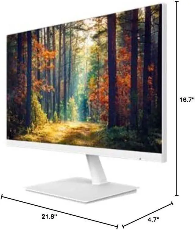 Alt view image 13 of 13 - Planar 998-0411-00 23.8" 1920x1080 Full HD LED LCD IPS 7ms 60Hz Monitor - White