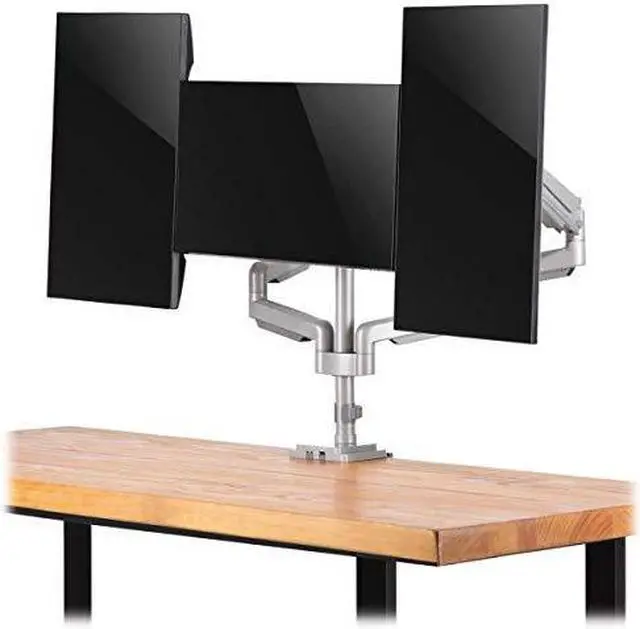 Alt view image 14 of 15 - Tripp Lite Triple-Display Flex-Arm Desktop Clamp for 17" to 30" Flat-Screen Displays - USB and Audio Ports, Aluminum, DDR1730TAL