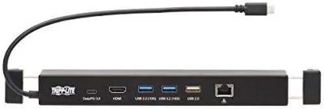 Alt view image 10 of 15 - Tripp Lite HDMI USB-A 3.2 100W PD Charging Docking Station Black U442DOCK14MS