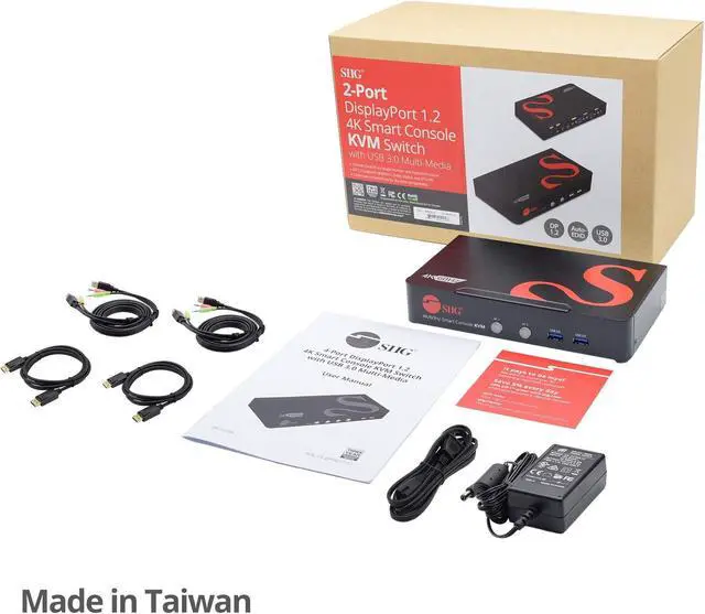 Alt view image 14 of 14 - SIIG CE-DP0F11-S1 2-Port DisplayPort 1.2 4K 60Hz KVM Switch with USB 3.0