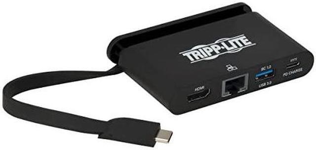 Alt view image 18 of 20 - Tripp Lite U444-T6N-H4GUBC Docking Station - for Notebook/Tablet PC/Desktop PC/Smartphone - 100 W - USB 3.1 Type C - 3 x USB Ports - 1 x USB 3.0 - Network (RJ-45) - HDMI - Thunderbolt - Wired
